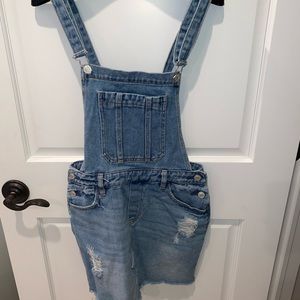 Denim Overall Mini Dress